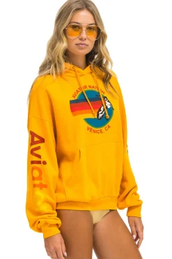 Hoodies | Hoodies | Aviator Nation RELAXED PULLOVER HOODIE - GOLD