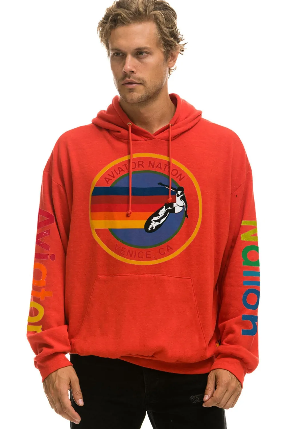 Hoodies | Hoodies | Aviator Nation RELAXED PULLOVER HOODIE - RED