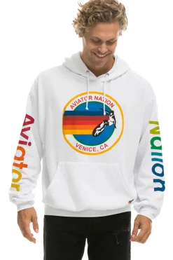 Hoodies | Hoodies | Aviator Nation  RELAXED PULLOVER HOODIE - WHITE