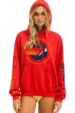 Hoodies | Hoodies | Aviator Nation RELAXED PULLOVER HOODIE - RED