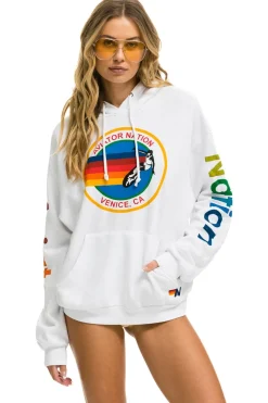 Hoodies | Hoodies | Aviator Nation  RELAXED PULLOVER HOODIE - WHITE
