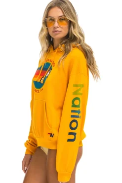 Hoodies | Hoodies | Aviator Nation RELAXED PULLOVER HOODIE - GOLD