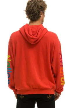 Hoodies | Hoodies | Aviator Nation RELAXED PULLOVER HOODIE - RED
