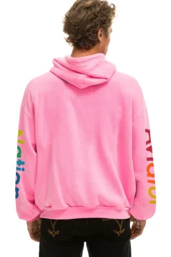 Hoodies | Hoodies | Aviator Nation  RELAXED PULLOVER HOODIE - NEON PINK NEONPINK