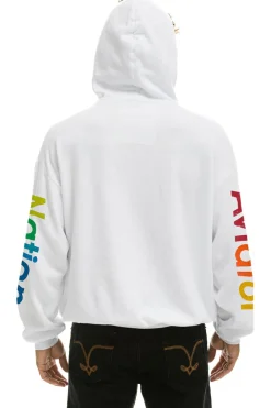Hoodies | Hoodies | Aviator Nation  RELAXED PULLOVER HOODIE - WHITE