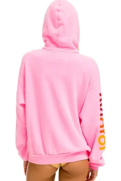 Hoodies | Hoodies | Aviator Nation  RELAXED PULLOVER HOODIE - NEON PINK NEONPINK