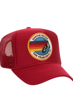 Trucker Hats | Trucker Hats | Aviator Nation SAN FRANCISCO TRUCKER HAT sick!Allofourproductsgothroughanintensebreaking-downprocessthatgivesthemavintagefeelyou'lllovebecauseit'sbrokeninfromdayoneofwearingit.Allofourhatsareadjustable!