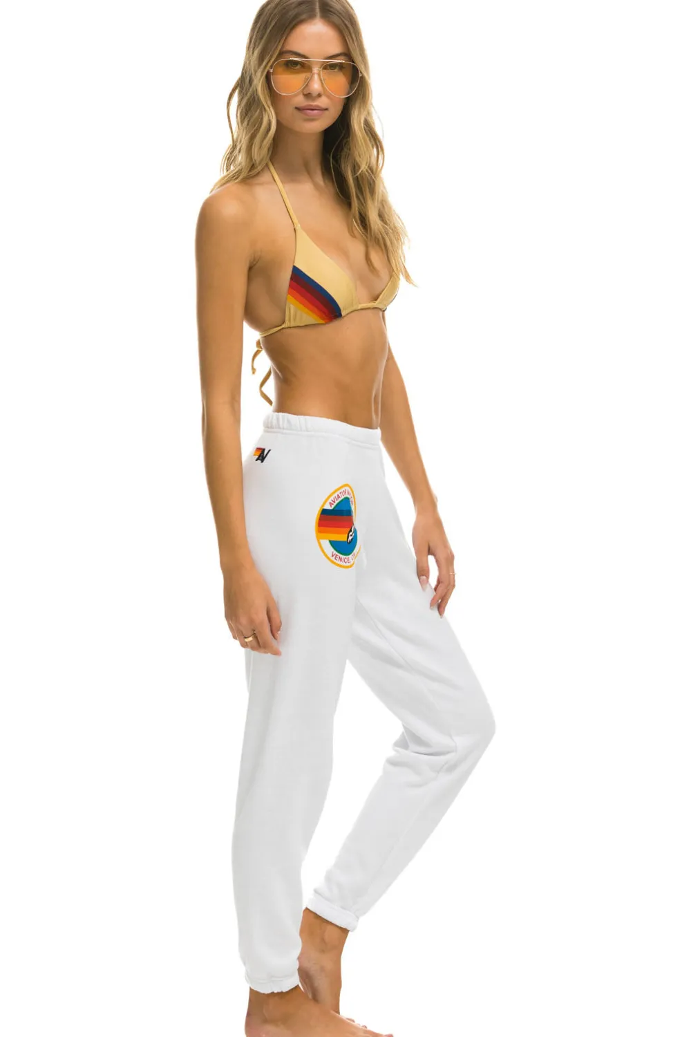 Sweatpants | Aviator Nation SWEATPANTS - WHITE