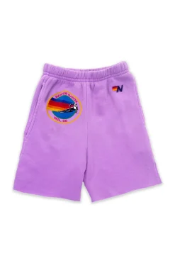 Kid's Shorts | Aviator Nation VAIL KIDS SWEATSHORTS - NEON PURPLE NEONPURPLE