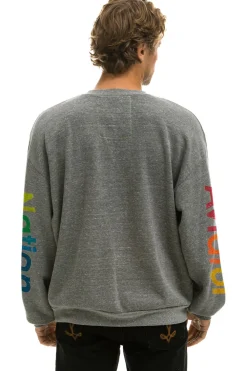 Sweatshirts | Sweatshirts | Aviator Nation VAIL RELAXED CREW SWEATSHIRT - HEATHER GREY HEATHERGREY
