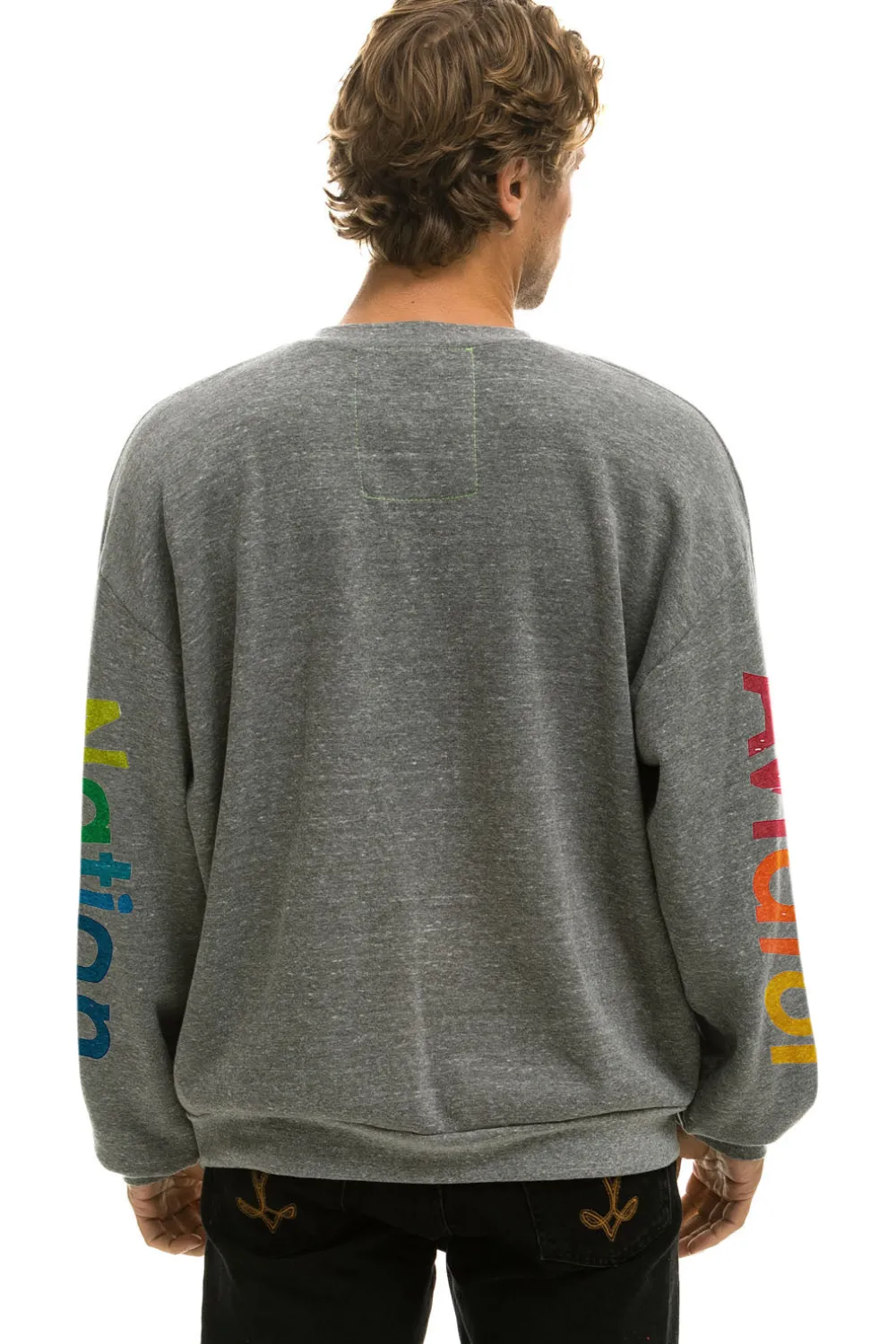 Sweatshirts | Sweatshirts | Aviator Nation VAIL RELAXED CREW SWEATSHIRT - HEATHER GREY HEATHERGREY