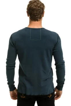 Tees | Aviator Nation VENICE THERMAL - CHARCOAL
