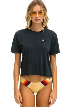 Boyfriend Tees | Tees | Aviator Nation BASIC BOYFRIEND TEE - CHARCOAL