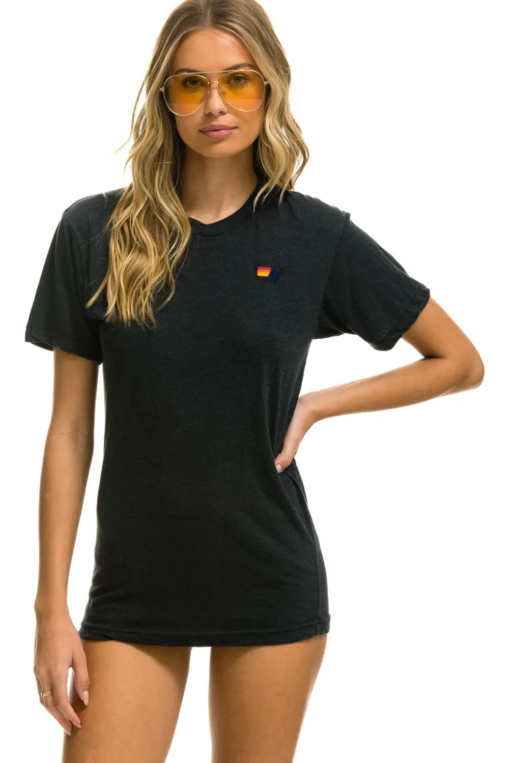 Tees | Tees | Aviator Nation BASIC TEE - CHARCOAL