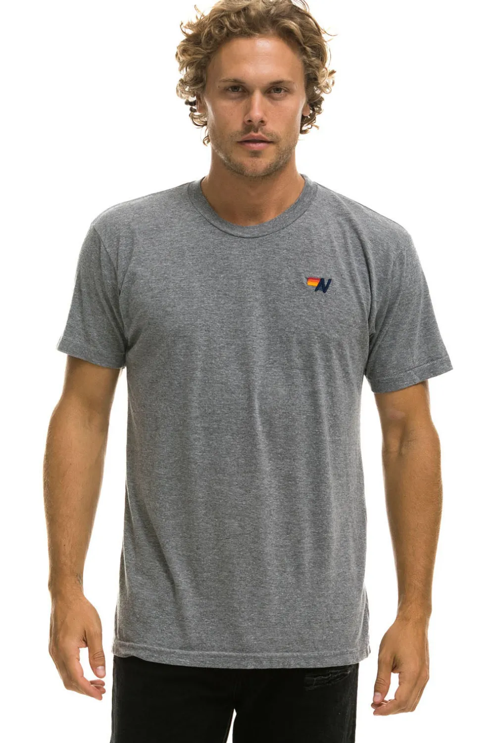 Tees | Tees | Aviator Nation BASIC TEE - HEATHER GREY HEATHERGREY