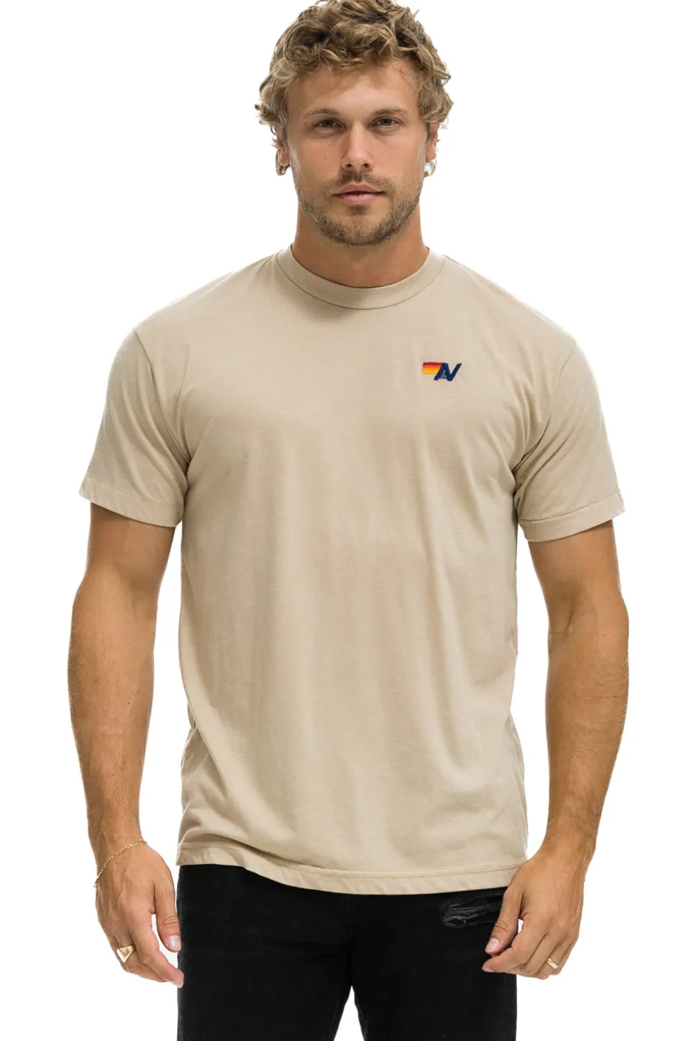 Tees | Tees | Aviator Nation BASIC TEE - SAND