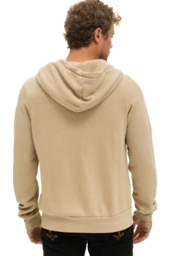 Hoodies | Hoodies | Aviator Nation BOLT 2 HOODIE - SAND //  NEON PINK SAND//NEONPINK