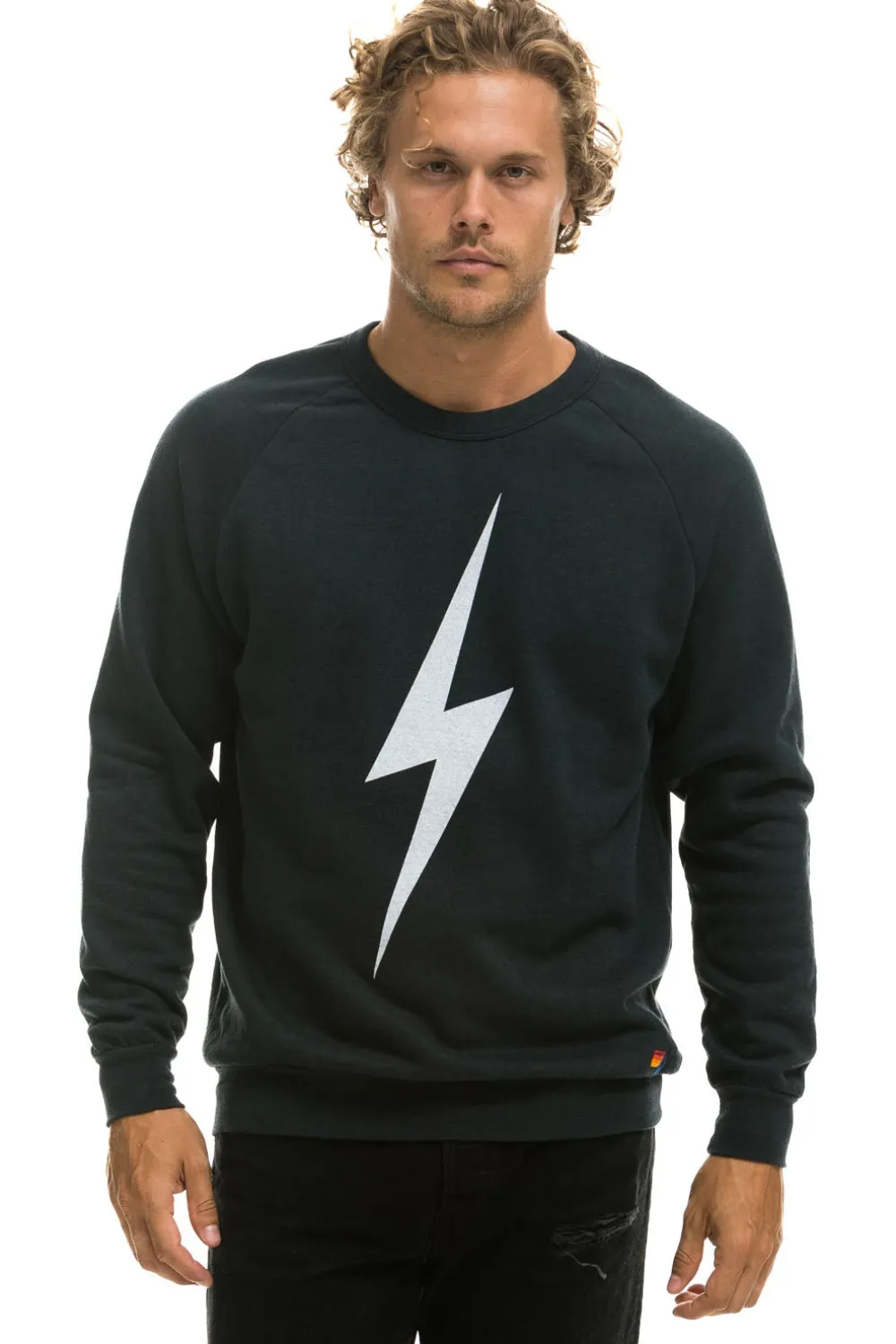 Sweatshirts | Sweatshirts | Aviator Nation BOLT CREW SWEATSHIRT - CHARCOAL