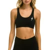 Activewear | Activewear | Aviator Nation BOLT EMBROIDERY SPORTS BRA - BLACK