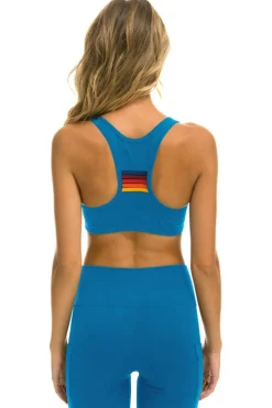 Activewear | Activewear | Aviator Nation BOLT EMBROIDERY SPORTS BRA - CARIBBEAN