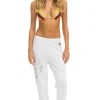 Sweatpants | Aviator Nation BOLT GRADIENT SWEATPANTS - WHITE // GREY WHITE//GREY