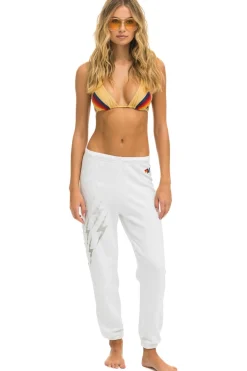 Sweatpants | Aviator Nation BOLT GRADIENT SWEATPANTS - WHITE // GREY WHITE//GREY