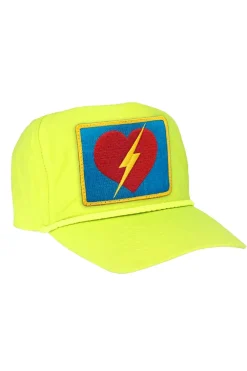 Trucker Hats | Trucker Hats | Aviator Nation BOLT HEART VINTAGE NYLON TRUCKER HAT {{threshold-message}}