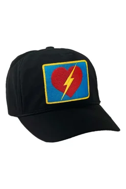 Trucker Hats | Trucker Hats | Aviator Nation BOLT HEART VINTAGE NYLON TRUCKER HAT {{threshold-message}}