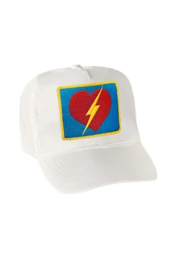 Trucker Hats | Trucker Hats | Aviator Nation BOLT HEART VINTAGE NYLON TRUCKER HAT {{threshold-message}}