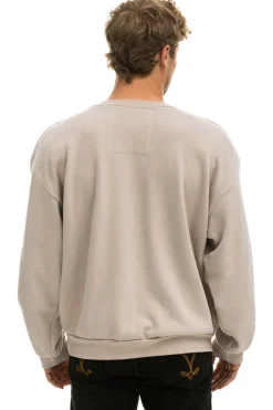 Sweatshirts | Sweatshirts | Aviator Nation BOLT RELAXED CREW SWEATSHIRT - SAND // MOCHA SAND//MOCHA