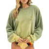 Sweatshirts | Sweatshirts | Aviator Nation BOLT STITCH 2 RELAXED CREW SWEATSHIRT - FADED ARMY FADEDARMY