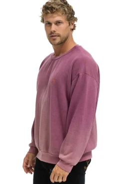 Sweatshirts | Sweatshirts | Aviator Nation BOLT STITCH 2 RELAXED CREW SWEATSHIRT - FADED BERRY FADEDBERRY