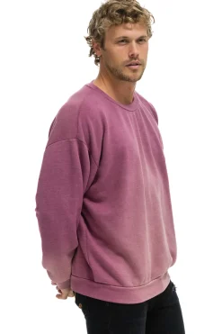 Sweatshirts | Sweatshirts | Aviator Nation BOLT STITCH 2 RELAXED CREW SWEATSHIRT - FADED BERRY FADEDBERRY