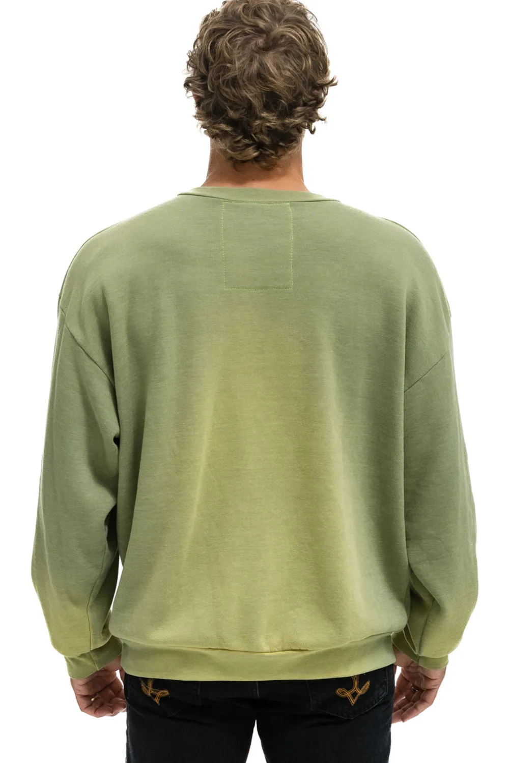 Sweatshirts | Sweatshirts | Aviator Nation BOLT STITCH 2 RELAXED CREW SWEATSHIRT - FADED ARMY FADEDARMY