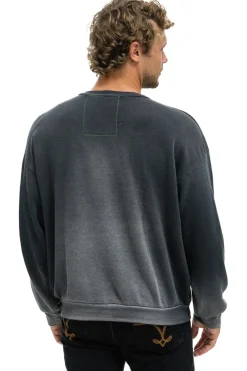 Sweatshirts | Sweatshirts | Aviator Nation BOLT STITCH 2 RELAXED CREW SWEATSHIRT - FADED SMOKE FADEDSMOKE