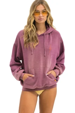 Hoodies | Hoodies | Aviator Nation BOLT STITCH 2  RELAXED PULLOVER HOODIE - FADED BERRY FADEDBERRY