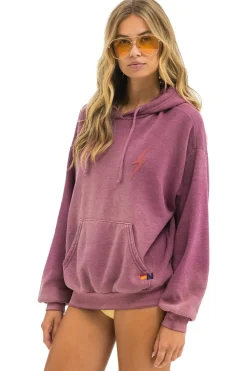 Hoodies | Hoodies | Aviator Nation BOLT STITCH 2  RELAXED PULLOVER HOODIE - FADED BERRY FADEDBERRY