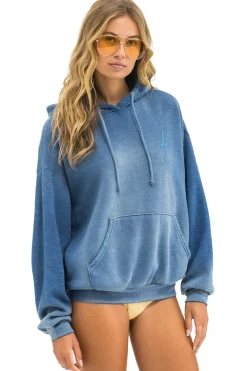 Hoodies | Hoodies | Aviator Nation BOLT STITCH 2  RELAXED PULLOVER HOODIE - FADED WATER FADEDWATER