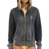 Hoodies | Hoodies | Aviator Nation BOLT STITCH 2 ZIP HOODIE - FADED SMOKE FADEDSMOKE