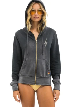 Hoodies | Hoodies | Aviator Nation BOLT STITCH 2 ZIP HOODIE - FADED SMOKE FADEDSMOKE