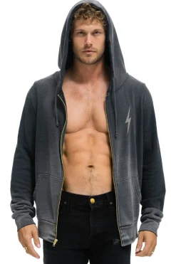 Hoodies | Hoodies | Aviator Nation BOLT STITCH 2 ZIP HOODIE - FADED SMOKE FADEDSMOKE