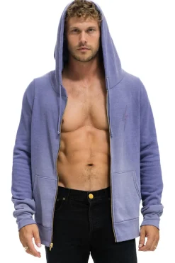 Hoodies | Hoodies | Aviator Nation BOLT STITCH 2 ZIP HOODIE - FADED GRAPE FADEDGRAPE