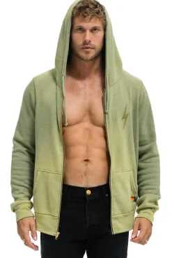 Hoodies | Hoodies | Aviator Nation BOLT STITCH 2 ZIP HOODIE - FADED ARMY FADEDARMY