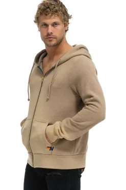 Hoodies | Hoodies | Aviator Nation BOLT STITCH 2 ZIP HOODIE - FADED TAN FADEDTAN