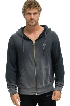 Hoodies | Hoodies | Aviator Nation BOLT STITCH 2 ZIP HOODIE - FADED SMOKE FADEDSMOKE