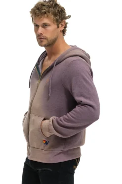 Hoodies | Hoodies | Aviator Nation BOLT STITCH 2 ZIP HOODIE - FADED MOCHA FADEDMOCHA