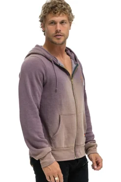 Hoodies | Hoodies | Aviator Nation BOLT STITCH 2 ZIP HOODIE - FADED MOCHA FADEDMOCHA
