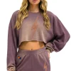 Sweatshirts | Aviator Nation BOLT STITCH CROPPED CREW SWEATSHIRT RELAXED - FADED MOCHA FADEDMOCHA