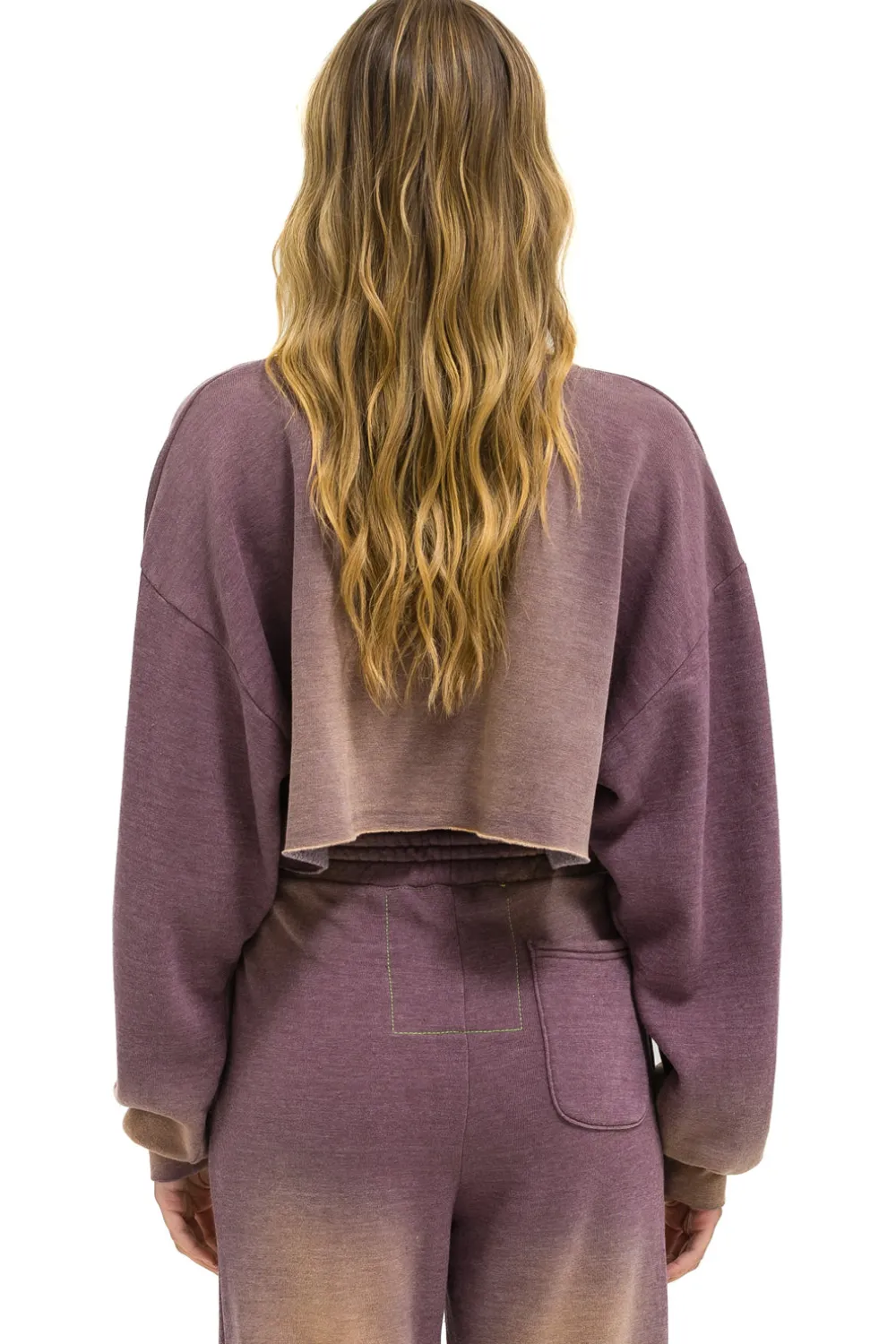 Sweatshirts | Aviator Nation BOLT STITCH CROPPED CREW SWEATSHIRT RELAXED - FADED MOCHA FADEDMOCHA