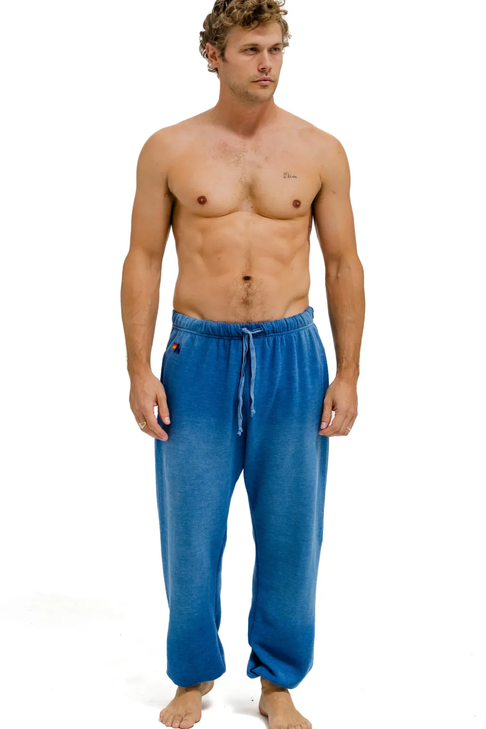 Sweatpants | Aviator Nation BOLT STITCH MENS SWEATPANTS - FADED WATER FADEDWATER